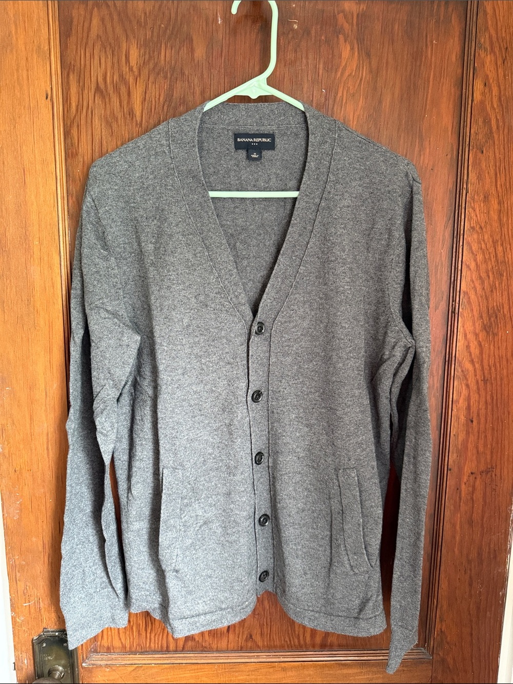 Banana Republic Men's Gray Cardigan - size M